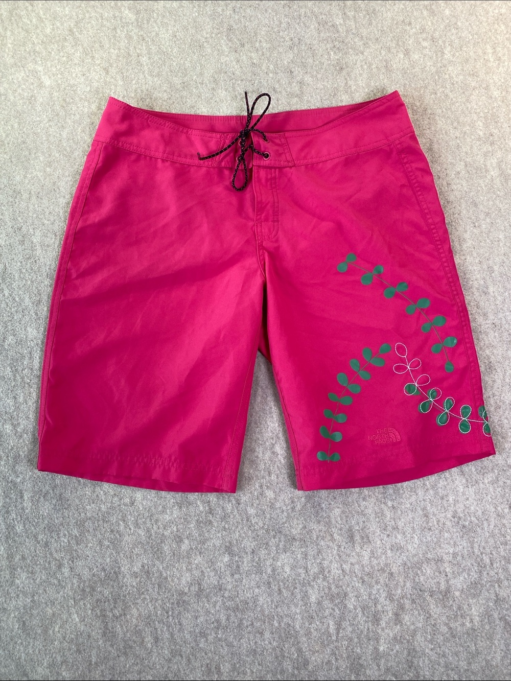 The North Face Floral Board Shorts Pink Swim Surf Hiking Women’s Size 10